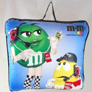 M&M'S Racing Team Padded Stadium Seat Pillow #36 Ken Schrader NASCAR 2001 - NWOT